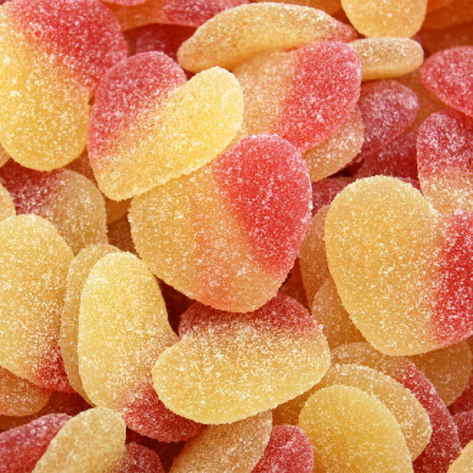 Peach hearts